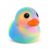 Duck Squishy Squeeze Toy,Cute Jumbo Stress Relief Fidget Toy (Rainbow)