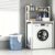 DukyMot 2 Tier Over Washer Dryer Storage Rack, Laundry Bathroom Metal Shelf