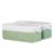 DULLEMELO Toilet Paper Storage Basket, Toilet Paper Basket for Back of Toilet, Bathroom Storage Basket for Cosmetics Towels Toilet Paper, Toilet Tank Basket with Rope Handles for Toilet(White&Green)