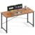 DUMOS 55 Inch Small Computer Desk, Gaming Desks for Home Office Bedroom