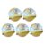 Dumpling Squishes Squeeze Toy with Steamer Soft Dough Ball Decompression Fidget Funny Creative Gift(Random5pcs)