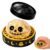 Dumpling Squishy Fidget Toys for Adults, Halloween Spooky Glitter Smushers Squishy with Steamer Basket, Cute Ghost Bao Bun Squishes Anxiety Relief Stress Toy Gift