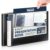 Dunwell 8.5×11 Portfolio Binder (Horizontal), Plastic Presentation Book, 24 Pockets Displays 48 Pages of Letter Size Documents, Certificates, Keepsakes, Art Portfolio Folder, 2 Pack, Black