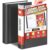 Dunwell Comic Book Storage Album (2 Pack), For Current, Silver Age, Regular Bagged and Boarded, Binder with 6 Super Heavyweight Sleeves, Clear View Cover and Spine, Gift for Comic Collectors