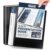 Dunwell Presentation Binder 48-Pocket, Displays 96 Pages, 8.5×11 Portfolio Binder with Plastic Sleeves, Storage and Organizer for Documents, Photos, Kids Artwork, Projects, Recipes (2 Pack, Black)
