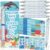 Dunzoom 50 Sets Welcome Back to School Gifts Include Greeting Cards and Inspirational Ballpoint Pens First Day of School Stationery Set for Teachers Students Reward Supplies(Ocean)