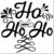 Duo Hand Jolly Sleigh Ride Vintage Christmas Craft Stamp