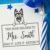 Duo Hand Peeking German Shepherd This Book Belongs to Stamp