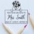 Duo Hand Peeking Saint Bernard This Book Belongs to Stamp