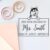 Duo Hand Peeking Siberian Husky This Book Belongs to Stamp