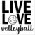 Duo Hand Spike Life Love Volleyball Card Making Stamp