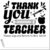 Duo Hand Thank You Teacher Quick Return Stamp