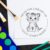 Duo Hand Tiny Tiger Custom Bookplate Stamp, Personalized Ex Libris Name Stamp for Kids or School Library