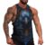 DUOLIFU Mens Cool Raven Viking Tank Top Sleeveless Gym Workout Shirt