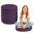 Duomyy 6 Pcs 16 Inch Round Floor Pillows Cushions for Classroom Dark Purple