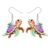 DUOWEI Cute Sea Turtle Dangle Earrings Beach Gifts for Women (Purple)