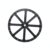 Durable Black PP Plastic Rotating Turntable Base, Slim Lazy Susan Bearing for Home Organization, Shoe Cabinet, and Display Stand Use (1 Piece)