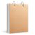 Durable Kraft Paper Top-Flip Sketchbook, Thick Art Notebook for Drawing and Sketching, Portable Design