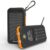 Durecopow Solar Charger Power Bank 20,000mAh, Portable Charger, 4 Cables 3 Ports Fast Charging External Battery Pack with USB C for Cell Phones, Solar Panel Charger with Dual Flashlight for Camping
