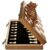 Durpeak Magnetic Wooden Chess Set, 2 Extra Queens, 15” Folding Portable Travel Chessboard with Chess Pieces Storage Slots for Professional Tournament Beginner Adults Kids, 6 up Age, DUR-001