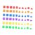 DuskHaven 60Pcs 3D Geometric Shapes Blocks Cylinder Cube Cone Sphere Learning Toys Sorting