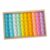 DuskHaven Acrylic Block Learning Rainbow Building Cube Stacking Educational Toy Creative Construction Early Skill Development Sensory Exploration Hand-Eye, 60 PC High Transp B