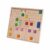 DuskHaven Children Educational Bloc Wooden Castle Toy with Interlocking Pieces and Smooth Finish for Focused Matching and Early, Beechwood Castle with 19 Jelly Acrylic Pieces