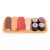 DuskHaven Educational Wooden Sushi Toys Wooden Pretend Role Felt Food Cutting Condiment Set Kids Accessories Suitable for Gift