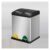 Dustbin Dry and Wet Garbage Classification Trash Bin Large Capacity Pedal Opening Lid Garbage Can Stainless Steel Sorting Trash Can 4.2 Gallons/6.3 Gallons Trash Can (Size : Silver-24L) (Silver)