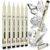 DUULEMANG Extra Fine Point Writing Pens 6 Black Waterproof Archival Ink in 0.5MM Ultra Thin Fineliner Drawing Art Pens
