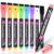 DUULEMANG Magnetic Wet Erase Markers, Liquid Chalk Markers Fine Tip Whiteboard Marker for Acrylic Calendar, Mirrors, Clear Glass, Planning Board Wet Wipe Pens, 8 Pack