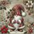 DYAIYYMQ Gnome Stamped Cross Stitch Kit for Adults 13.7×13.7 inches