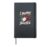 Dynamic Red Drum Kit Design with Statement Hardcover Journal, Black