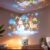 Dynamic Rotating LED Projector Light: 360-Degree Rotation Night Light for Bedroom and Living Room, Adjustable Brightness Lamp with Winter Snow, Christmas Holiday and Ocean Scenes，A2