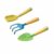 DYNWAVE 3 Pieces Children Gardening Spade Kit Kids Trowel Rake Tools Metal Heads Wooden Handles Smooth for Little Hands Suitable for Outdoor Learning Backyard, Prince 3PCS