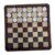 DYNWAVE Chess Set Adults Checkers Set Travel Educational Entertainment Portable Gameplay 22mm Diameter Pieces 24 Cmx24 cm Chessboard