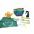 DYNWAVE Children Gardening Kids Garden Tool Kit Rake Trowel Gloves Watering Can with Strong Metal Heads and Wooden Handles Canvas Tote Storage Bag Suitable, Prince 10-Piece
