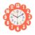 DYNWAVE Children Timepiece Teaching Clock Wall Clock Blossom Style with White Face and Helpful Teaching Markers Acrylic Housing Suitable for classrooms Nurseries playrooms Home Decoration 12inch