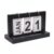 DYNWAVE Desk Calendar Display Desk Calendar Table Calendar Calendar With Wood And Iron Construction And Paper Date Cards Suitable for office desk home study classroom reception counter , Black , Flip Calendar Assembled