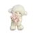 DYNWAVE Sheep Plush Doll Toy Ornament Figure Adorable Crafting Portable Stuffed Animal Home Decor for Girls Childrens Day Living Room, Pink
