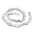 DYYMQGO Natural Cultured Freshwater Baroque Pearl Beads Strand, White Iridescent Freeform Stick Pearl Loose Beads with Hole for DIY Jewelry Making, Statement Necklace, Bracelet & Craft Supplies