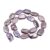 DYYMQGO Natural Cultured Freshwater Keshi Baroque Pearls Loose Beads Strand, Iridescent Purple Flat Rectangle Pearl Beads with Hole for DIY Jewelry Making, Necklace, Bracelet & Craft Supplies