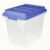 DZERGVC Small Clear Stackable Plastic Storage Bin with Secure Latching Lid