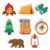 Eaasty 24 Pcs 720 Sheets Camping Sticky Notes 8 Shaped Camper Party Adventure Memo Pads for Teacher Student Supplies Outdoor Office Desk Camper Party Favors Supplies Refrigerator Decor