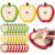 Eaasty 24 Pcs Apple Shaped Sticky Notes 3 Colors Assorted Apple Self-Stick Notepad 2.9 x 3.2 Inch Die Cut Memo Pads Bulk Stationery for Teacher Classroom Prizes Student Rewards Desk Accessories