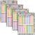Eaasty 4 Pack Large Educational Math Posters 17 x 22 Inch Pastel Composition Multiplication Chart Times Tables Chart Division Addition Subtraction Posters for Kids Elementary Middle School Classroom