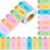 Eaasty 60 Feet Pastel Crayon Bulletin Board Border Trim for Classroom