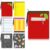 Eaasty 6 Pcs Teacher Appreciation Gifts Bulk Thank You Book Sleeves Book Cover Pouch with Zipper and Pocket Teacher Back to School Gifts Bulk for Classroom School Office Supplies