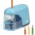 Eagle Electric Pencil Sharpener, Battery Powered Sharpener, LED Light Shinning During Sharpening, Portable, with Reusable and Replaceable Blade, Suitable for Kids, Ideal School Office Supplies(Blue)