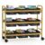 EAIEDUCATION Copernicus Educational Products BB006-9-RCY 37.5 x 41 x 16 in. Bamboo Book Browser Cart with Recycled Tubs